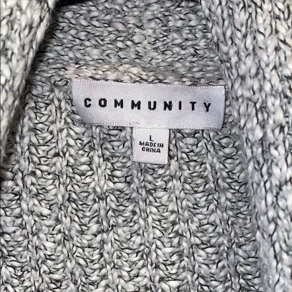 Oversized open knit sweater / cardigan - Picture 2 of 2